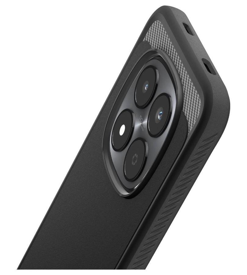Противоударен Калъф за Xiaomi Redmi Note 15 Pro 5G, Spigen Rugged Armor Case, Черен (10)
