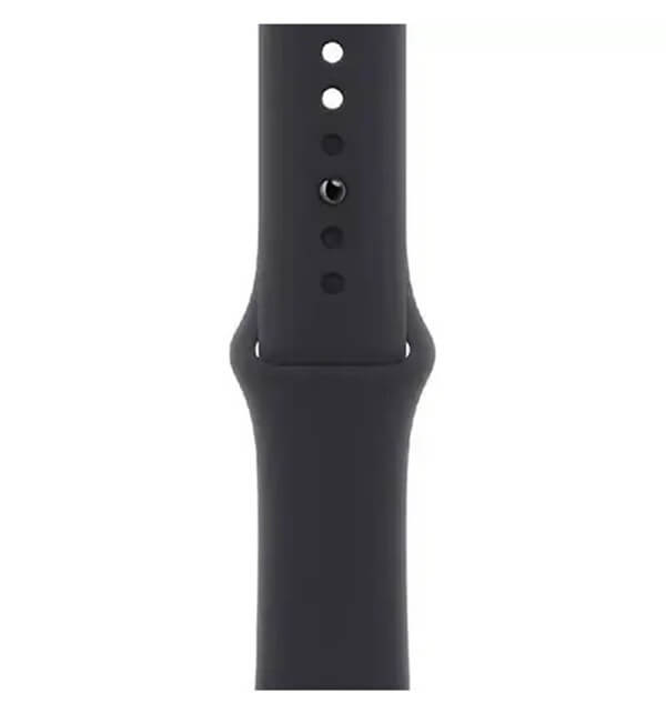 Оригинална Силиконова Каишка за Apple Watch 44/ 45/ 46/ 49mm, Sport Band MKUZ3AM/A Midnight, Черен (2)