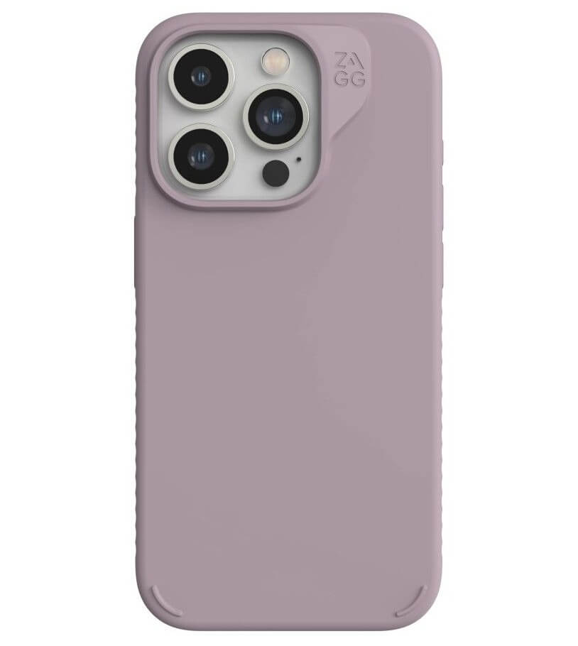 Magsafe Калъф за iPhone 15 Pro Max, ZAGG Manhatan Snap Ultra Slim Case, Сиво/Лилав (2)