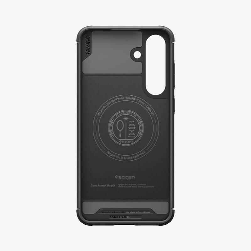 Magsafe Силиконов Калъф за Samsung S25 FE, Spigen Core Armor Case, Черен (4)