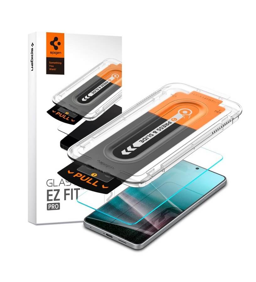 Стъклен Протектор за Samsung S25 FE, Spigen EZ Fit Pro Glass tR, Прозрачен