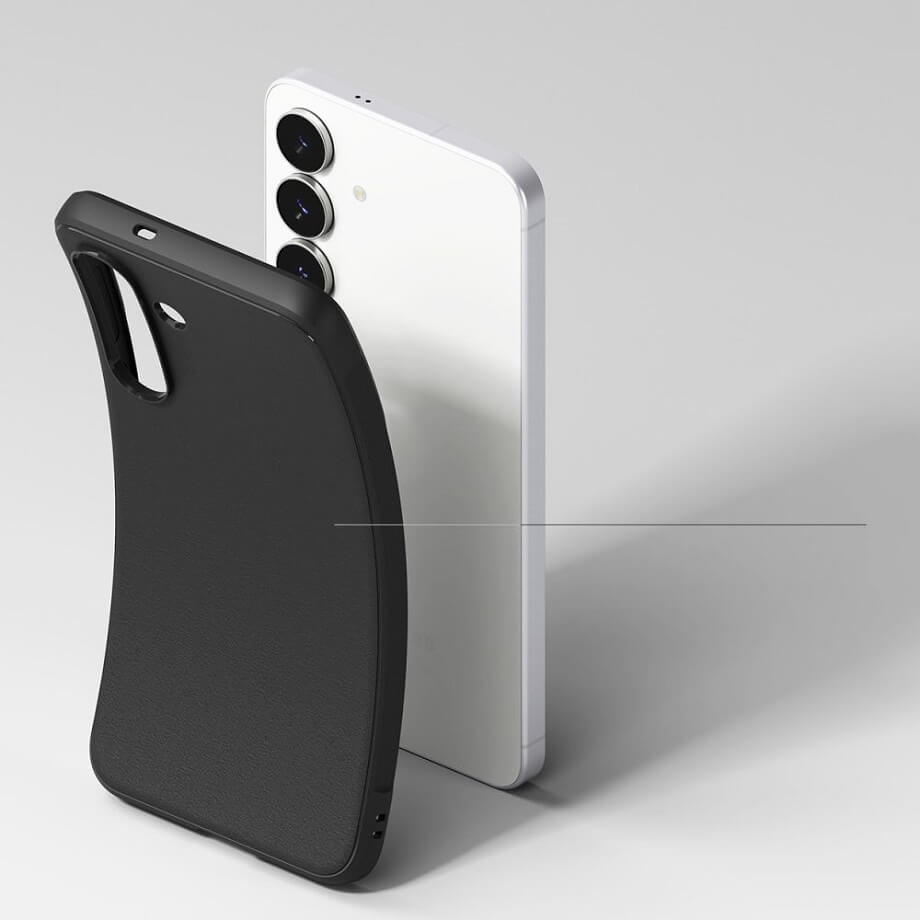 Противоударен Силиконов Калъф за Samsung S25 FE, Ringke Onyx Case, Черен (4)