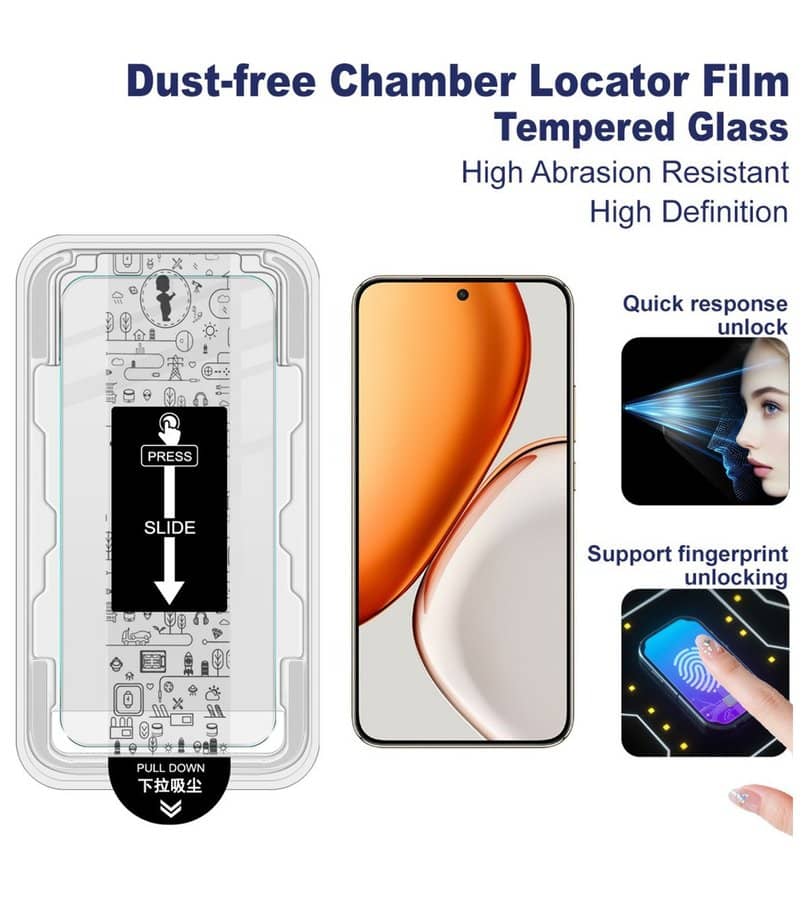 Протектор за Honor Magic 8 Lite, Imak H Tempered Glass, Прозрачен (3)