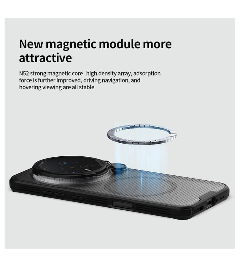 Magsafe Калъф за Honor Magic 8 Pro, Nillkin CamShield Prop Mag Case, Черен (8)