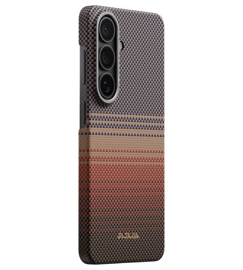 Magsafe Калъф за Samsung S26 Plus, Pitaka Edge Case Sunset, Кафяв (2)