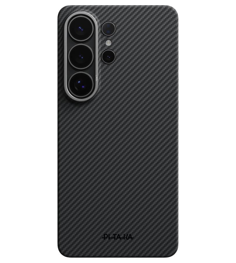 Magsafe Калъф за Samsung S26 Ultra, Pitaka Edge Case Black/Grey, Черен (2)