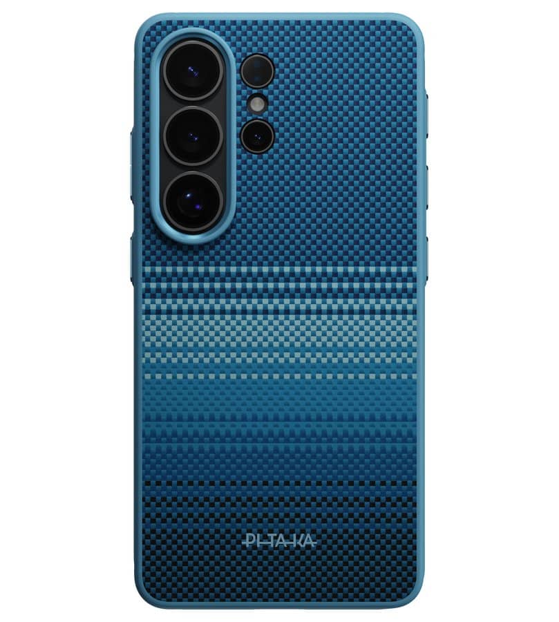 Magsafe Калъф за Samsung S26 Ultra, Pitaka Cairn Moonrise Case, Син (2)