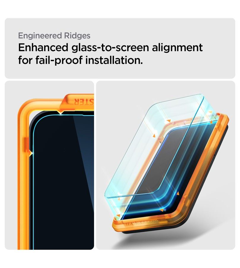 Стъклен Протектор за Nothing Phone 2A/ Plus, Spigen Align Master Glass Tr 2бр., Прозрачен (9)