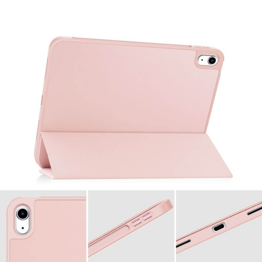 Защитен Калъф за Калъф за iPad 11th 2025 A16/ 10th 2022, Tech-Protect Trifold Slim Pen Case, Розов (5)