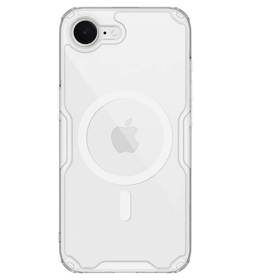 Magsafe Калъф за iPhone 17e/ 16e, Nillkin Nature Pro Case, Прозрачен