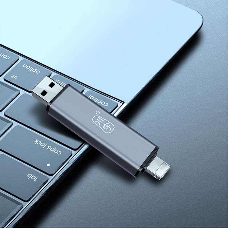 USB и Card Reader за iPhone/iPad/Mac (Lightning), Сив (9)
