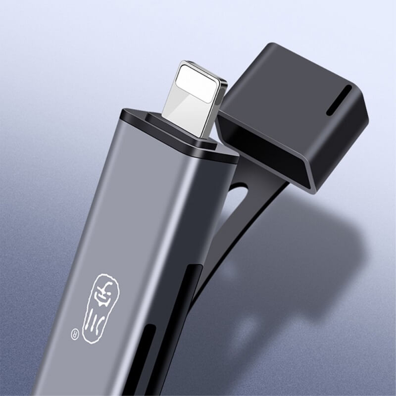 USB и Card Reader за iPhone/iPad/Mac (Lightning), Сив (8)