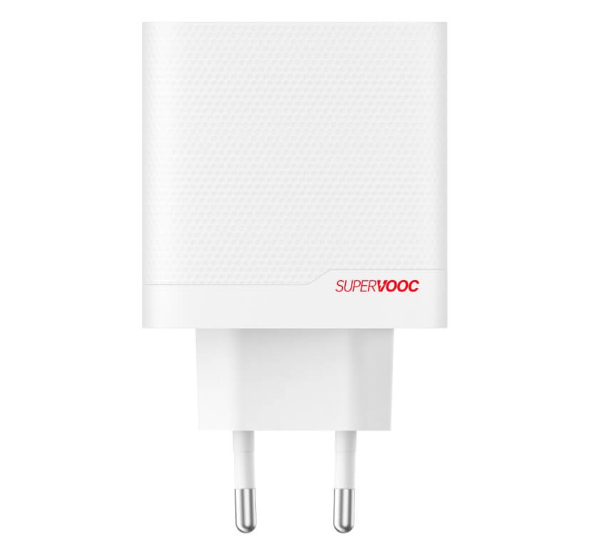 Оригинално Зарядно с Кабел, OnePlus SuperVooc 80W Dual Ports GaN Power Adapter Kit Charger, Бял (2)