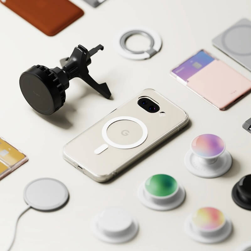 Magsafe Калъф за Google Pixel 9A, Ringke Fusion Magnetic Case, Прозрачен (6)