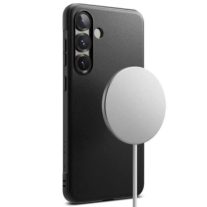 Magsafe Силиконов Калъф за Samsung S25 Plus, Ringke Onyx Case, Черен (4)