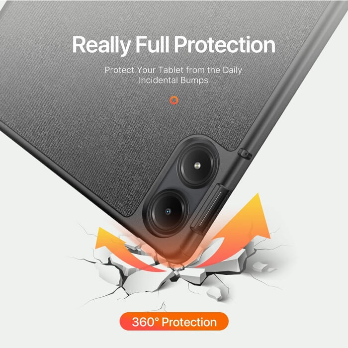 Калъф с Pen Поставка за Xiaomi Redmi Pad 1/2 Pro 12.1, Dux Ducis Domo Case, Черен (8)