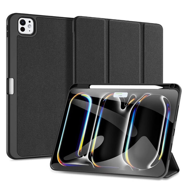 Калъф с Pen Поставка за iPad Pro 11 2025-2024, Dux Ducis Domo Case, Черен