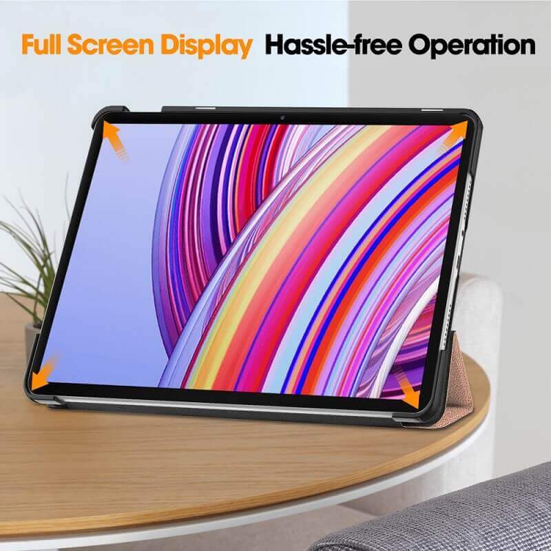 Защитен Калъф за Xiaomi Redmi Pad 1/2 Pro 12.1, Tech-Protect Trifold Slim Pen Case, Златист (5)