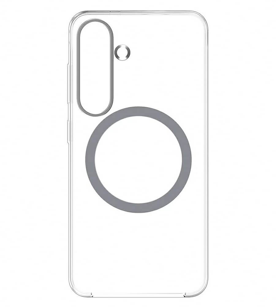 Magsafe Оригинален Калъф за Samsung S25 Plus Clear Magnet Case GP-FFS936YCATW, Прозрачен (3)