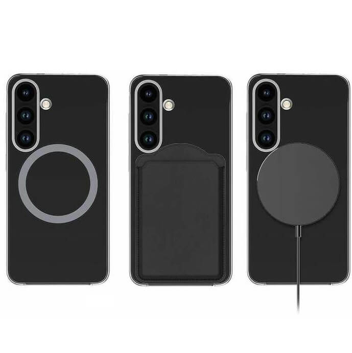Magsafe Оригинален Калъф за Samsung S25 Clear Magnet Case GP-FPS931SAATW, Прозрачен (5)