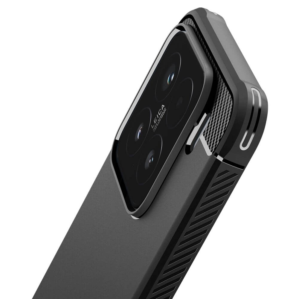 Противоударен Калъф за Xiaomi 15, Spigen Rugged Armor Case, Черен (8)