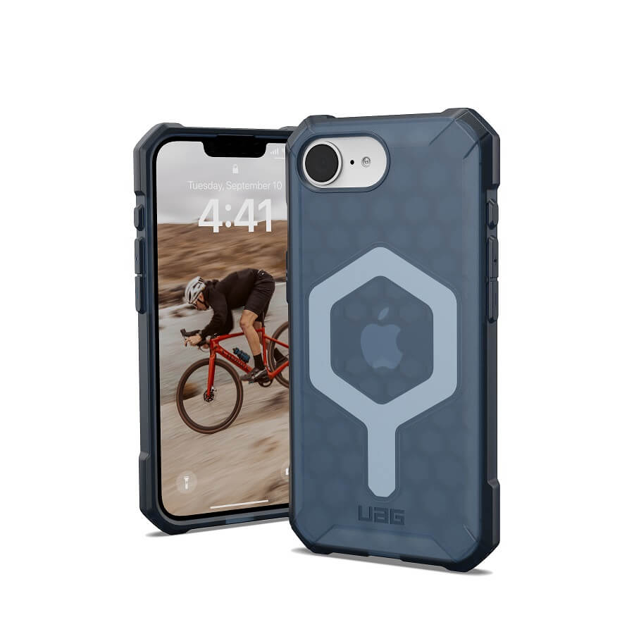 MagSafe Противоударен Калъф за iPhone 17e/ 16e, UAG Essential Armor Case, Син (6)