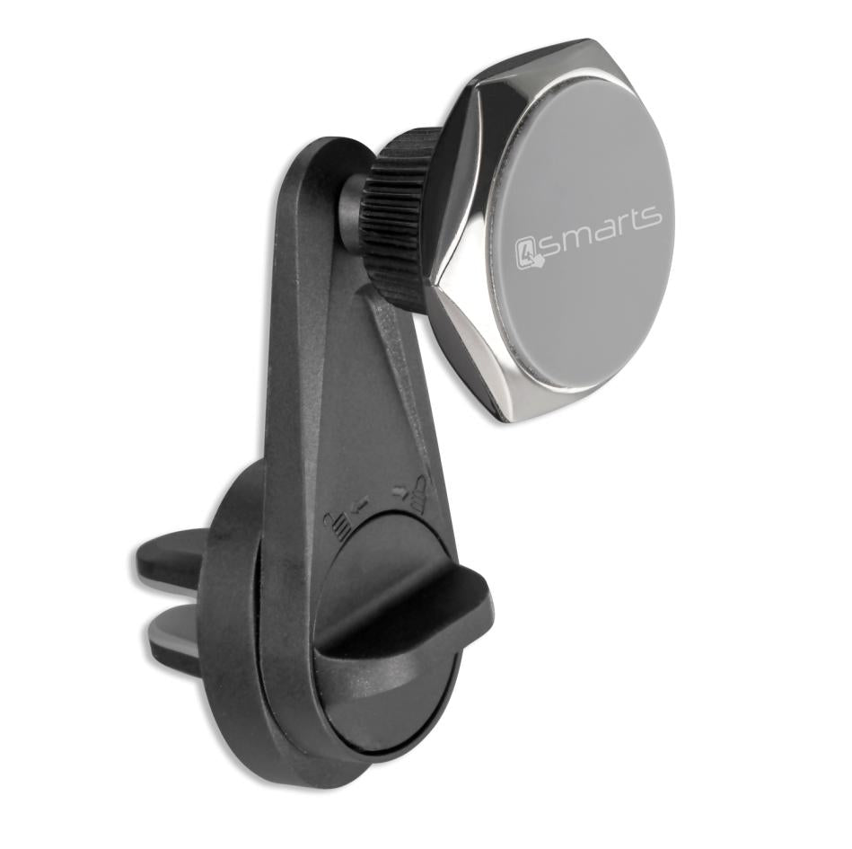 Стойка за Кола Магнитна, 4Smarts Holder Clampmag Chrome, Черен