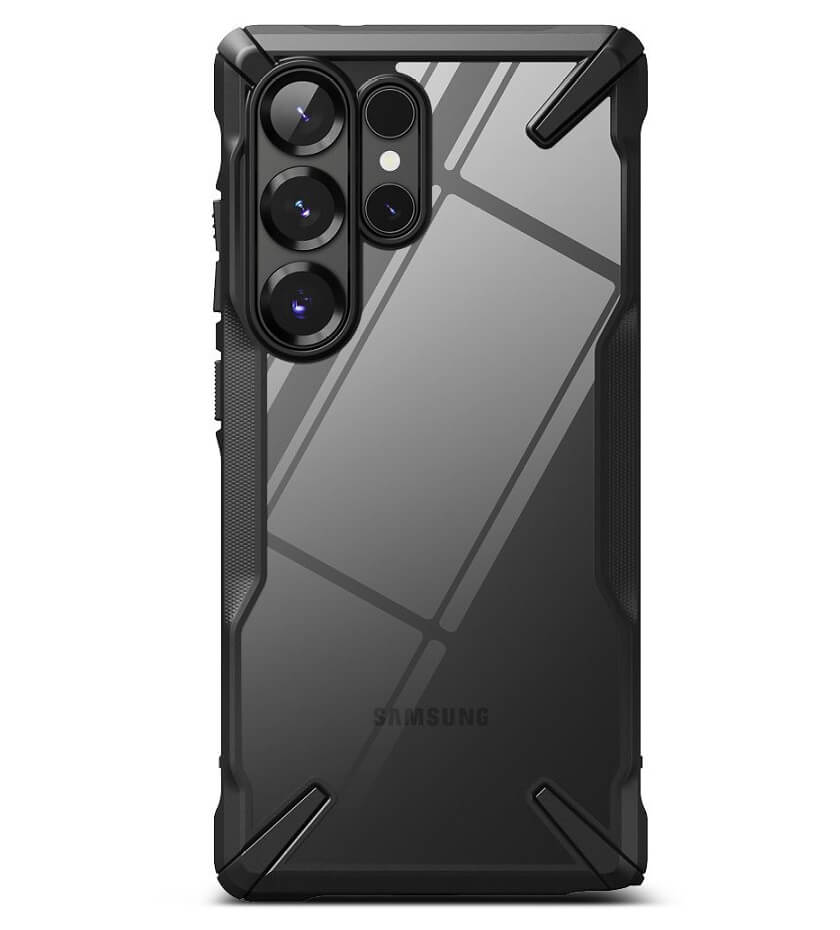 Противоударен Хибриден Калъф за Samsung S25 Ultra, Ringke Fusion X Case, Черен (3)