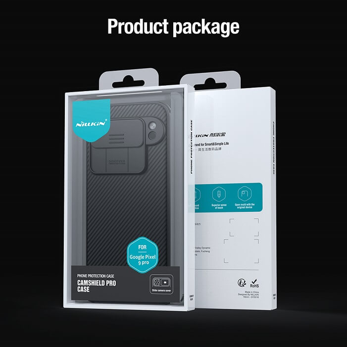 Калъф с Плъзгач за Камера за Google Pixel 9 Pro, Nillkin CamShield Case, Черен (8)