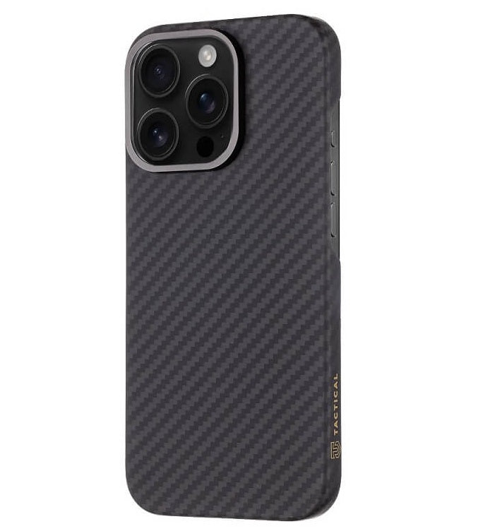 Magsafe Кевларен Калъф за iPhone 16 Pro, Tactical MagForce Aramid Case, Черен