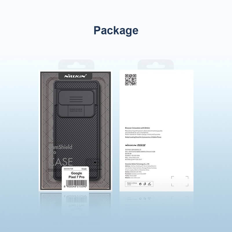 Калъф с Плъзгач за Камера за Google Pixel 7 Pro, Nillkin CamShield Case, Черен (6)
