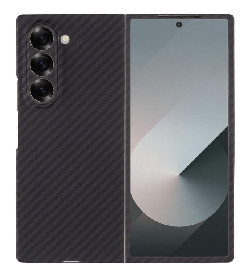 Magsafe Кевларен Калъф за Samsung Z Fold 6, Tactical MagForce Aramid Case, Черен (3)