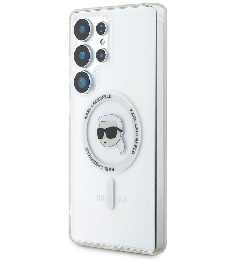Magsafe Калъф за Samsung S25 Ultra, Karl Lagerfeld IML Choupette Head Case, Прозрачен (5)