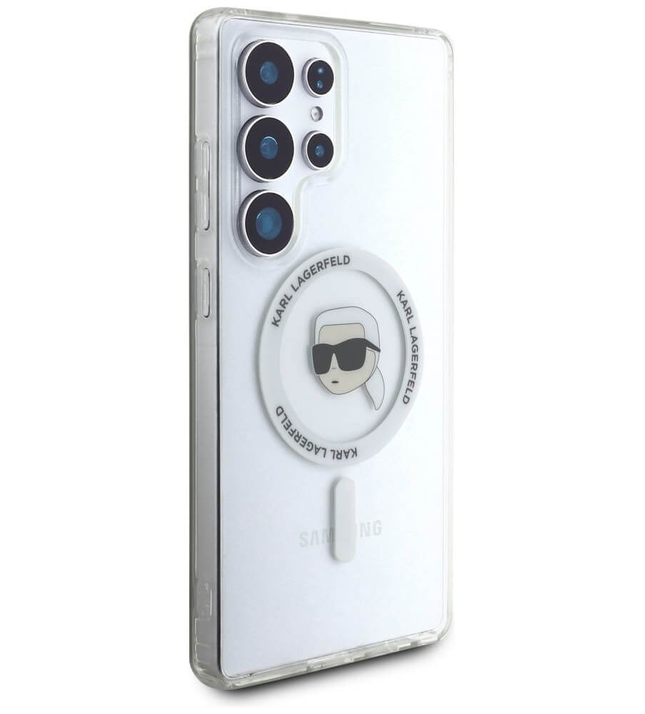 Magsafe Калъф за Samsung S25 Ultra, Karl Lagerfeld IML Choupette Head Case, Прозрачен (5)