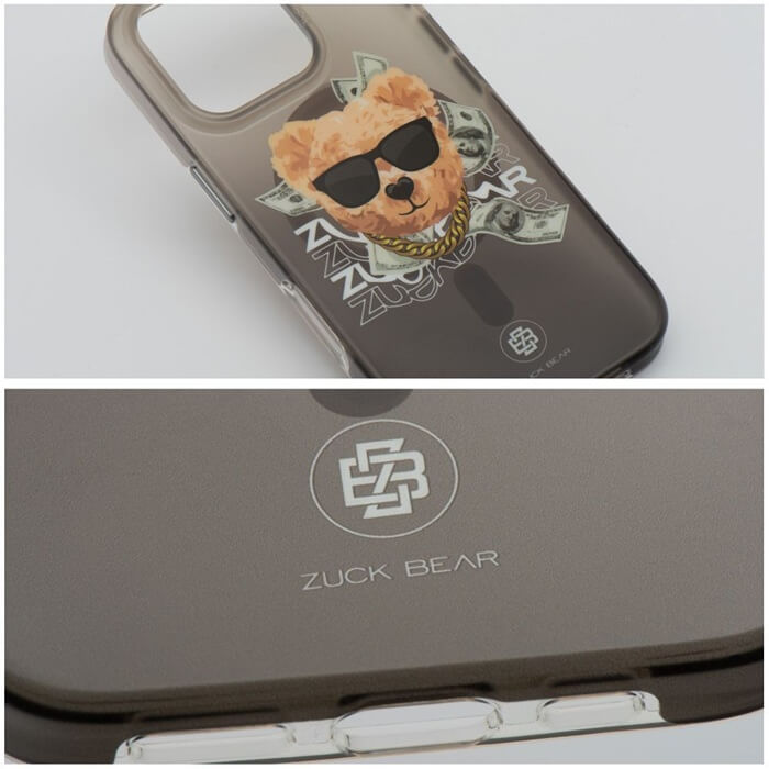 Magsafe Калъф за iPhone 16, Zuck Bear Harold Mag Case, Черен (3)