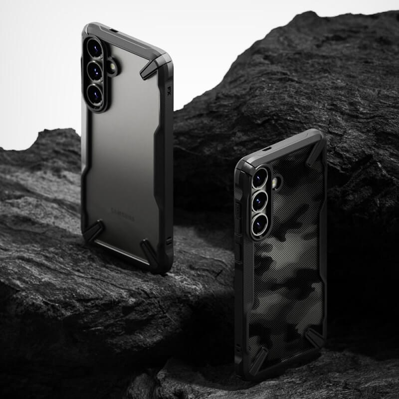 Противоударен Хибриден Калъф за Samsung S25 Plus, Ringke Fusion X Case, Черен (6)