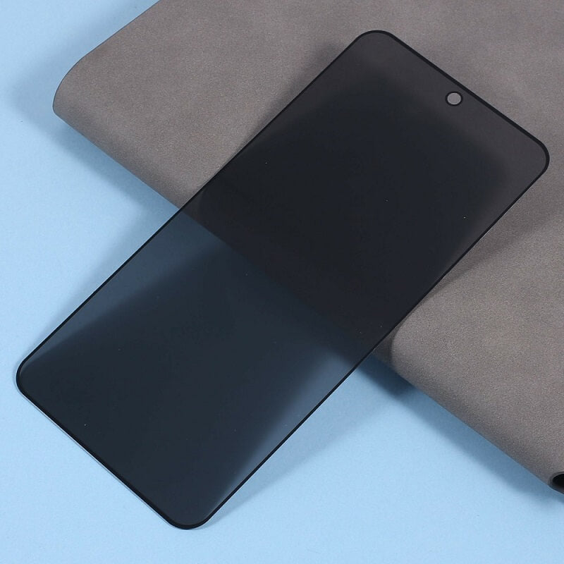 Затъмняващ Протектор за Xiaomi 15, Privacy High Aluminium Glass, Черен (4)
