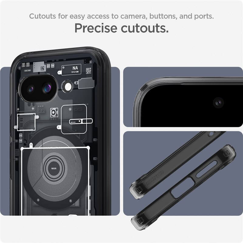 Хибриден Калъф за Google Pixel 9A, Spigen Zero One Ultra Hybrid Case, Черен (9)