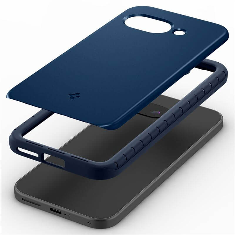 Magsafe Противоударен Калъф за Google Pixel 9A, Spigen Thin Fit Magsafe Case, Син (7)