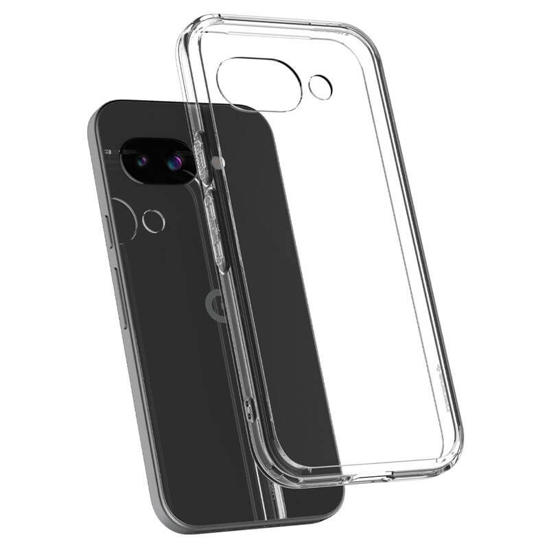 Противоударен Калъф за Google Pixel 9A, Spigen Ultra Hybrid Case, Прозрачен (6)