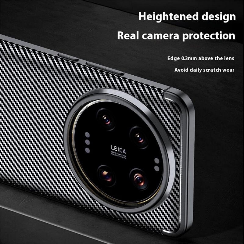 Силиконов Калъф за Xiaomi 15 Ultra, New Carbon Case, Черен (3)