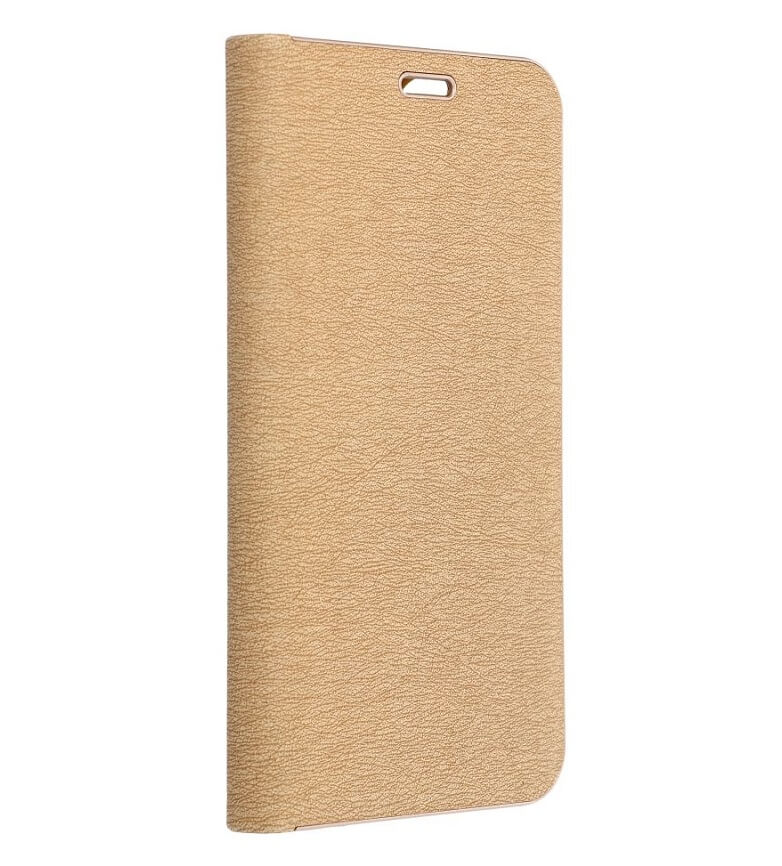 Луксозен Калъф за Xiaomi Redmi Note 14 4G, Luna Book Case, Златист (2)