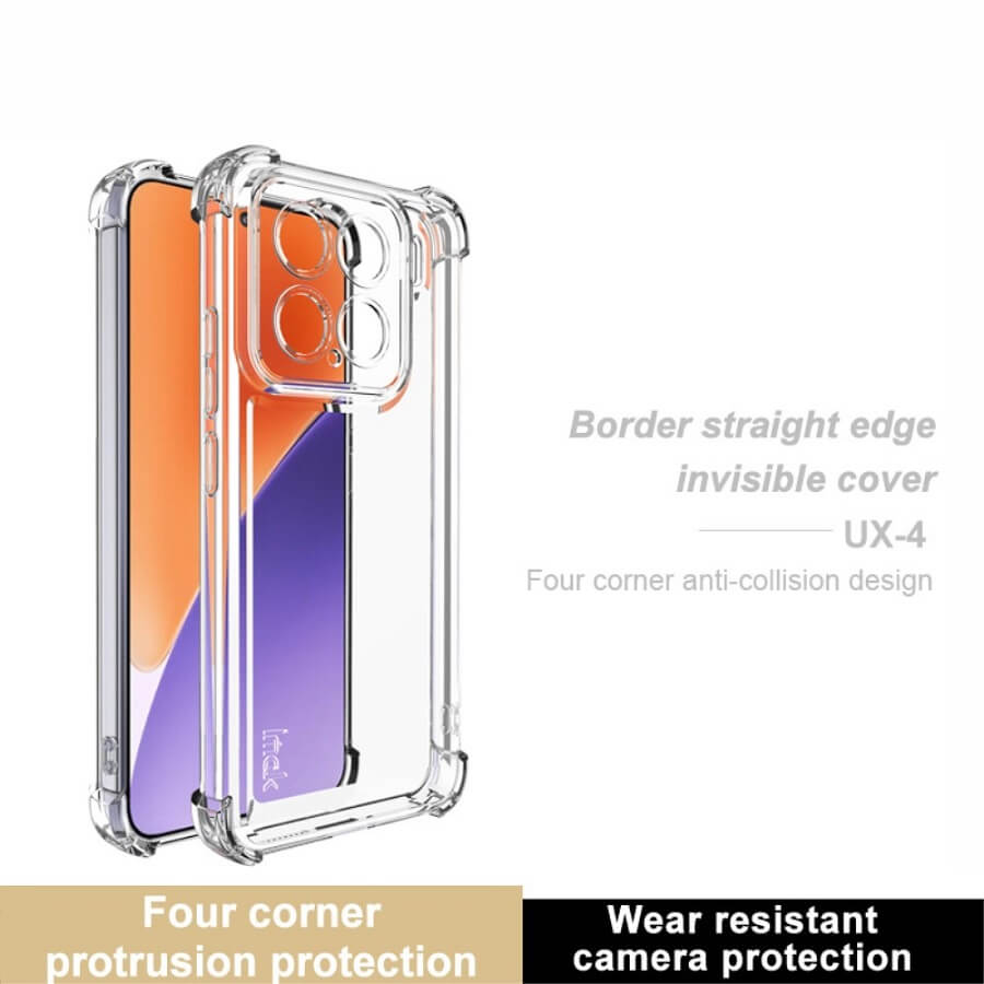 Противоударен Силиконов Калъф за Xiaomi 15, Imak Crystal Case UX-4, Прозрачен (3)