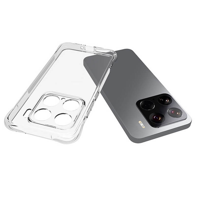 Противоударен Силиконов Калъф за Xiaomi 15, Shockproof Case, Прозрачен (2)
