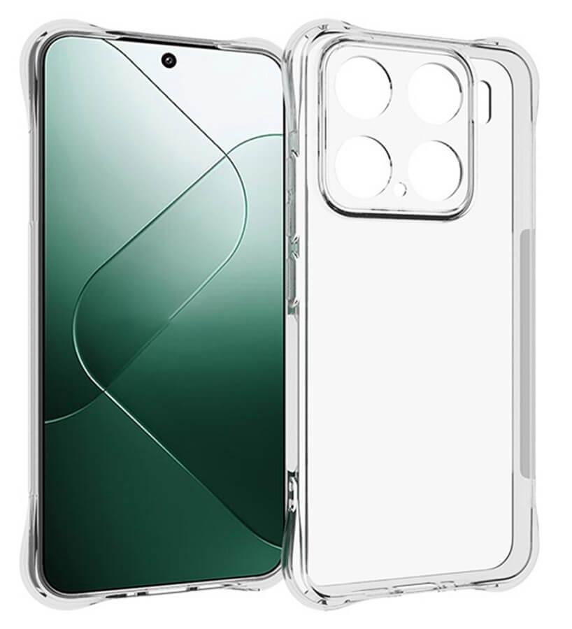 Противоударен Силиконов Калъф за Xiaomi 15, Shockproof Case, Прозрачен