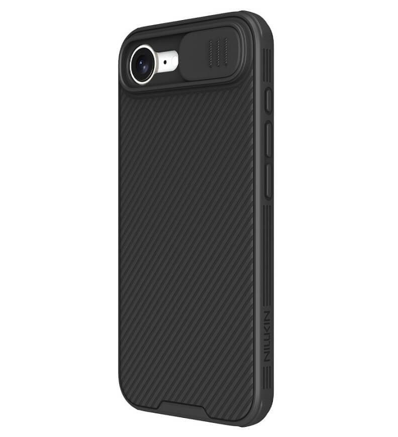 Калъф с Плъзгач за Камера за iPhone 17e/ 16e, Nillkin CamShield Pro Case, Черен (2)