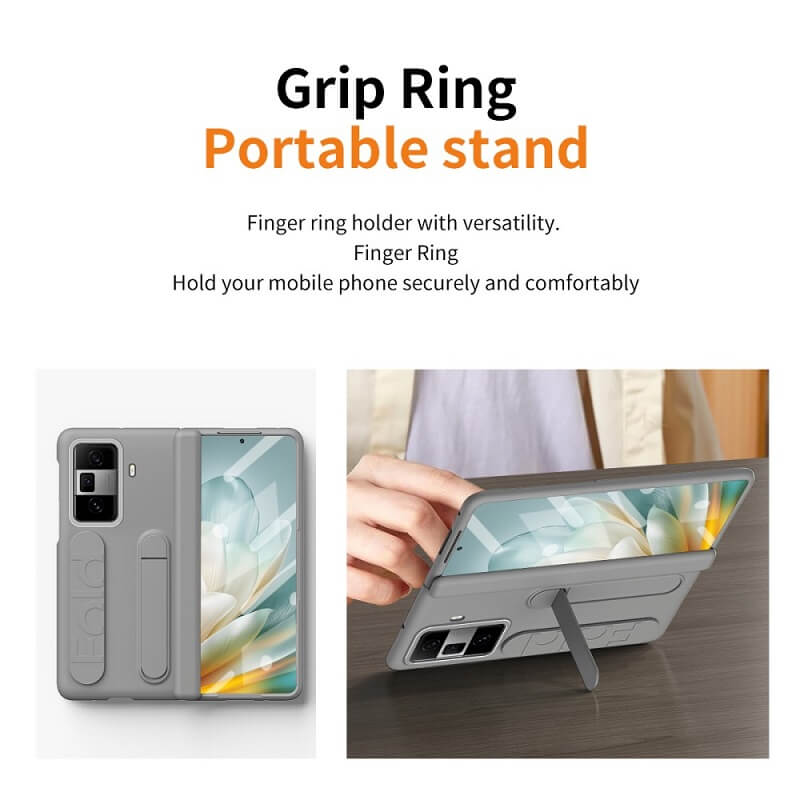Калъф с Каишка за Honor Magic Vs3, Kickstand Wristband Case, Черен (5)