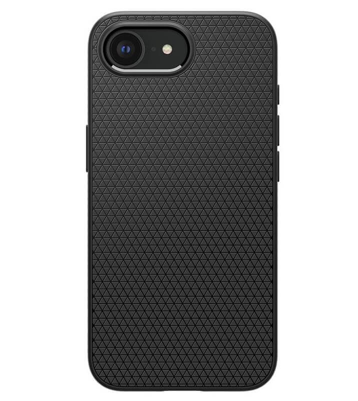 Противоударен Калъф за iPhone 17e/ 16e, Spigen Liquid Air Case, Черен