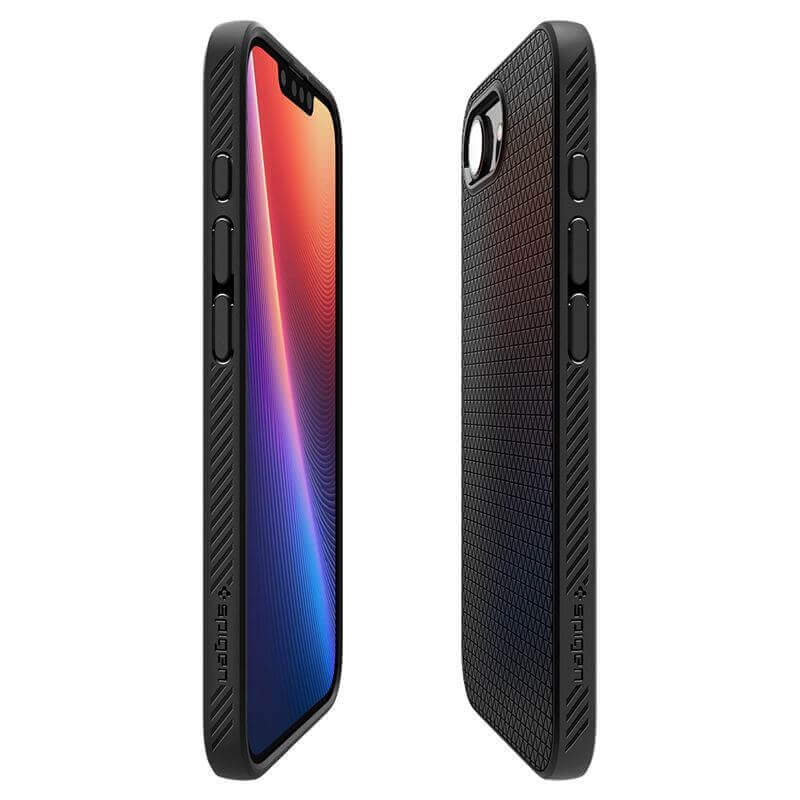 Противоударен Калъф за iPhone 17e/ 16e, Spigen Liquid Air Case, Черен (6)