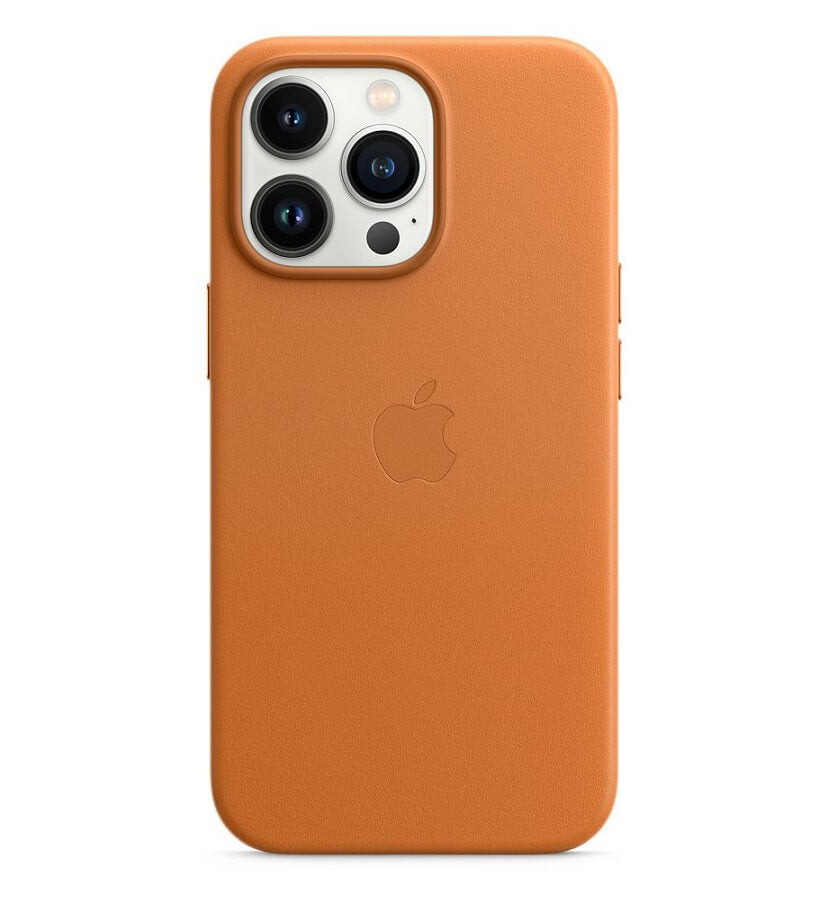 Оригинален Кожен Калъф за iPhone 13 Pro, Leather Magsafe Case MM193ZM/A, Кафяв